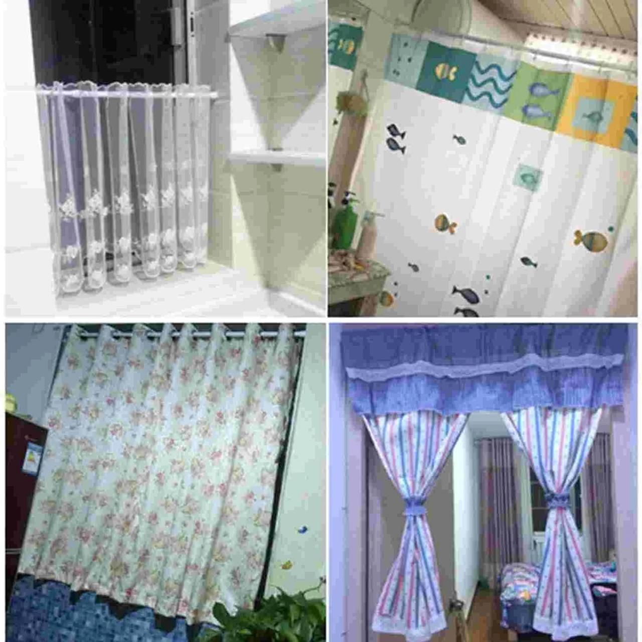 Drill-Free Multifunctional Adjustable Rod - Stainless Steel Shower Curtain Tension Rod